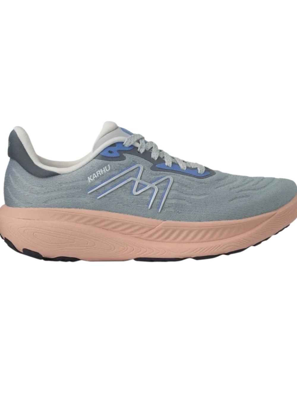 Women's Athletic Sneakers in Light Gray and Coral